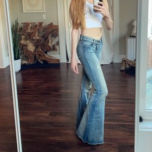Free People Low Rise Super Flares